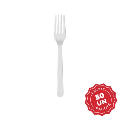 Garfo Descartável Strawplast para Refeição PCT C/50 UN