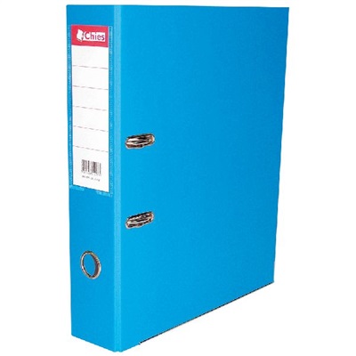 Pasta Lombada Chies Hemon A-Z Larga A4 com Visor 285x315x73mm 1083 Azul 1 UN