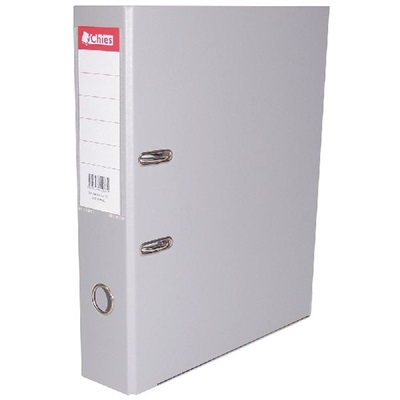 Pasta Lombada Chies Hemon A-Z Larga A4 com Visor 285x315x73mm 1080 Cinza 1 UN