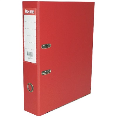 Pasta Lombada Chies Hemon A-Z Larga A4 com Visor 285x315x73mm 1086 Vermelho 1 UN