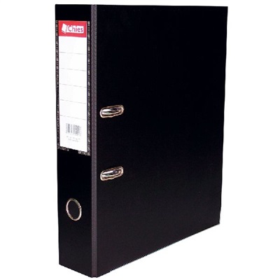 Pasta Lombada Chies Hemon A-Z Larga A4 com Visor 285x315x73mm 1077 Preto 1 UN