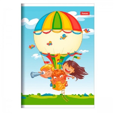 Caderno Brochura Foroni Básico Capa Flexível 1/4 140x200mm 96 FL Estampa Sortida 1 UN