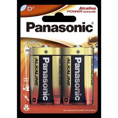 Pilha Alcalina Panasonic Grande D Power PCT C/2 UN