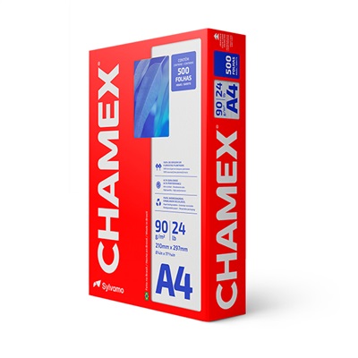 Papel Chamex Super A4 Sulfite Branco 210x297mm 90g Resma 500 FL