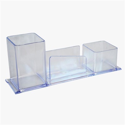 Porta Lápis Clips Lembrete Acrinil Cristal 007.0 1 UN
