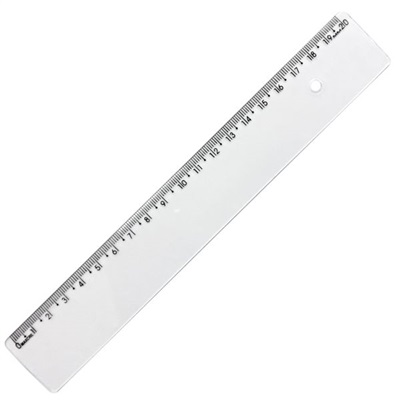 Régua Maxcril 20cm Cristal 1 UN