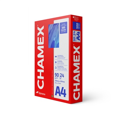 Papel Chamex A4 Super Sulfite 210x297mm 90g Resma Branco PCT C/500 FL