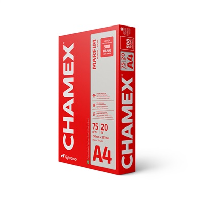Papel Chamex A4 Sulfite 210X297mm 75g Resma Marfim PCT C/500 FL
