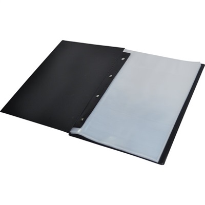 Pasta Catálogo ACP Ofício com 50 Envelopes Visor 245x335x20mm Preto 1 UN Médio 124