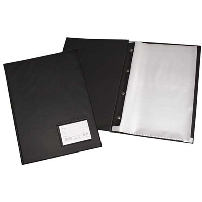 Pasta Catálogo ACP Ofício com 100 Envelopes Visor 245x335mm Preto 1 UN Fino 130