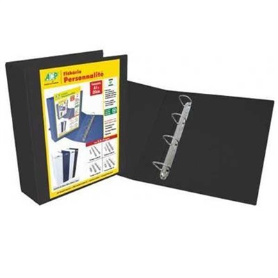 Fichário 4 Argolas ACP A4 262x310x60mm Preto Personnalité 3364-PT 1 UN