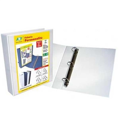 Fichário 3 Argolas ACP A4 262x310x75mm Branco Personnalité 3754-BR 1 UN