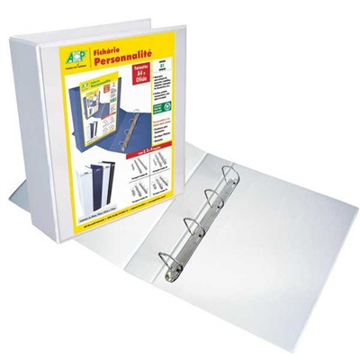 Fichário 4 Argolas ACP A4 262x310x75mm Branco Personnalité 4754-BR 1 UN