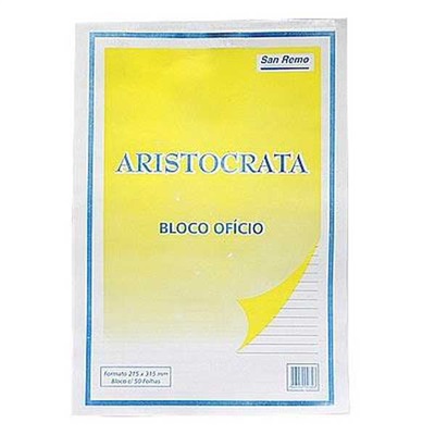 Bloco com Pauta San Remo Sulfite Ofício 50 Folhas 1 UN