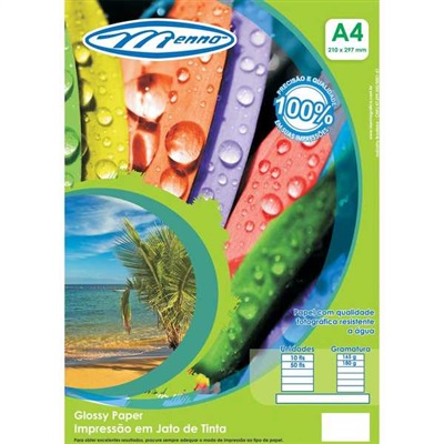 Papel Fotografico Menno A4 PCT C/50 UN