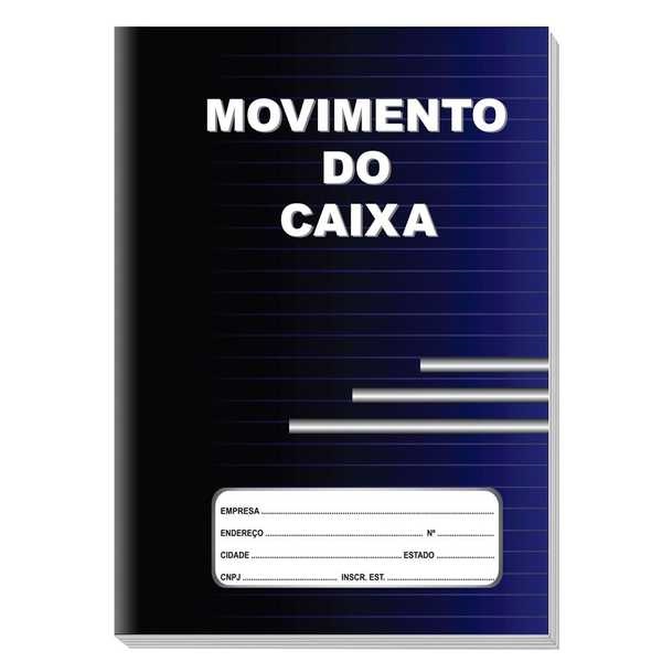 Livro Movimento do Caixa Capa Mole 50x2 Vias São Domingos 