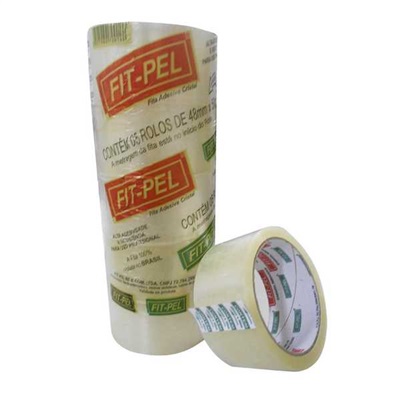 Fita Adesiva Fit Pel 48mmx50m Transparente 5 UN