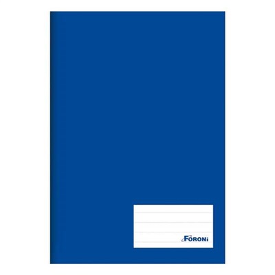 Caderno 1/4 Foroni Brochura Class Capa Dura 140x200mm Azul 96 FL 1 UN