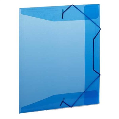 Pasta Plascony Aba Elástico Meio Ofício Azul 245x180mm 1 UN