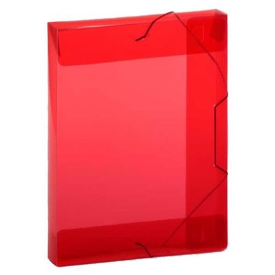 Pasta Plascony Aba Elástico Ofício Vermelho 335x245x40mm 1 UN