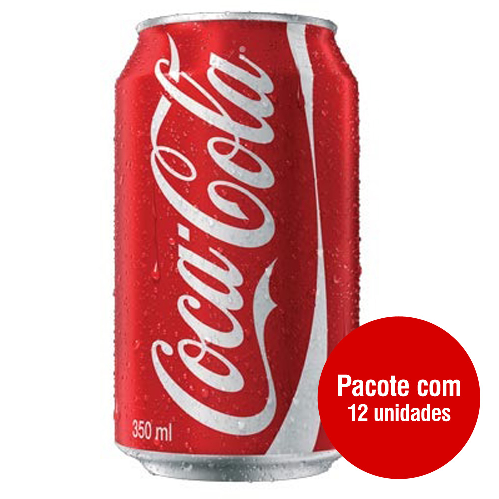 Refrigerante Coca Cola 350ml Lata 12 UN - Gimba