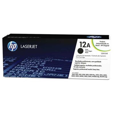 Toner HP 12A Q2612AB Preto 1 UN
