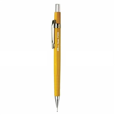 Lapiseira Pentel Clip Móvel 0,9mm Amarela 1 UN