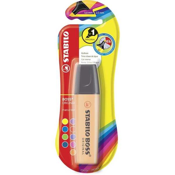 Pincel Marca Texto Boss Laranja 1 UN Stabilo - Gimba