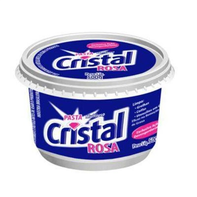 Pasta Multiuso Cristal para Limpeza Rosa 500g 1 UN