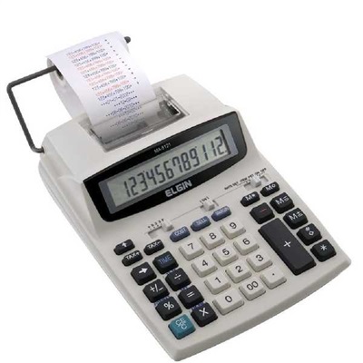 Calculadora de Mesa Elgin Bobina 12 Digítos Bivolt MA5121 1 UN