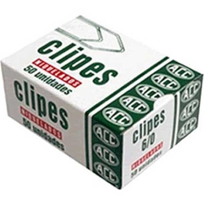 Clips Galvanizado ACC Nº6/0 CX C/50 UN