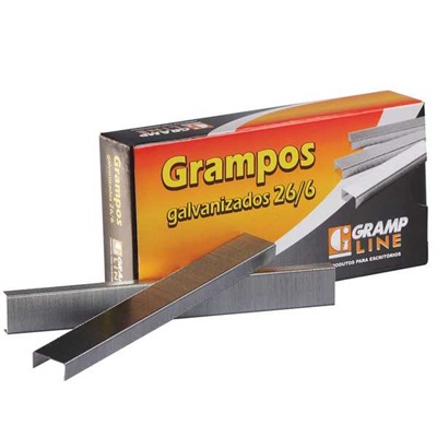 Grampo Galvanizado Gramp Line 26/6 Caixa C/5000 UN