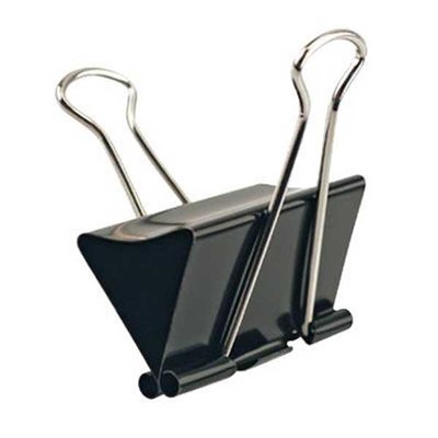Prendedor de Papel ACC Preto 19mm 1 UN