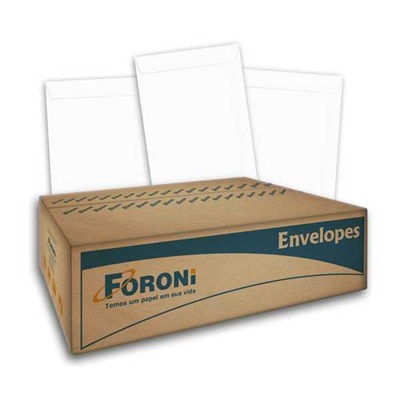 Envelope Saco Foroni Branco 90g 229x324mm CX 250 UN