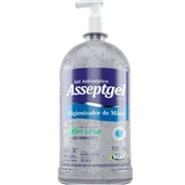 Álcool em Gel 70% Cristal Antisséptico para Mãos com Extrato de Aloe Vera 1kg 1 UN Asseptgel