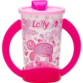 Copo com Alça Oceano Rosa 350ml 1 UN Lolly