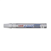 Pincel Marcador Permanente Multiuso Px 20 Prata 1 UN Uni Ball
