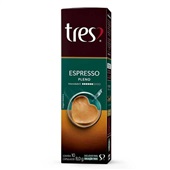 Cápsula de Café Espresso Pleno Tres 8g CX 10 UN 3 Corações