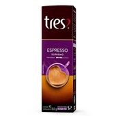 Cápsula de Café Espresso Supremo Tres 8g CX 10 UN 3 Corações