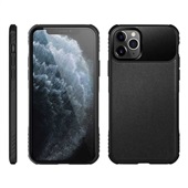 Capa Carbon Protetora para iPhone 11 Pro Lateral Emborrachada Preto 1