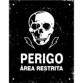 Placa Decorativa Área Restrita 1 UN Sinalize