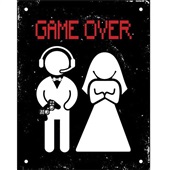 Placa Decorativa Game Over 1 UN Sinalize