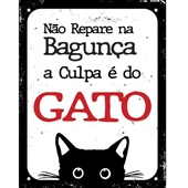 Placa Decorativa Não Repare 1 UN Sinalize