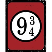 Placa Decorativa 9 3/4 1 UN Sinalize