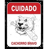 Placa Decorativa Cachorro 1 UN Sinalize