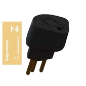 Adaptador de Tomada Tripolar Antigo para Novo Preto 4120 1 UN SMS
