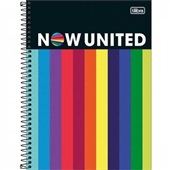 Caderno Espiral Now United C Capa Dura 160 FL 10 Mátérias 1 UN Tilibra