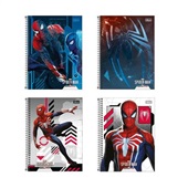 Caderno Espiral Universitário Capa Dura Spider-Man Game Capas Sortidas