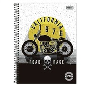 Caderno Universitário Capa Dura 80 FL Pepper Masculino Estampa Sortida