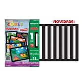 Papel Criativo Ecocores Moldura Preta 110g/m² 230mmx320mm 35 FL NovaPrint